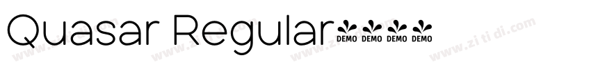 Quasar Regular字体转换